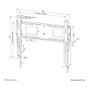 Neomounts WL30-750BL16 Soporte de pared fijo para pantallas de 42-86 pulgadas, 125 kg, Negro