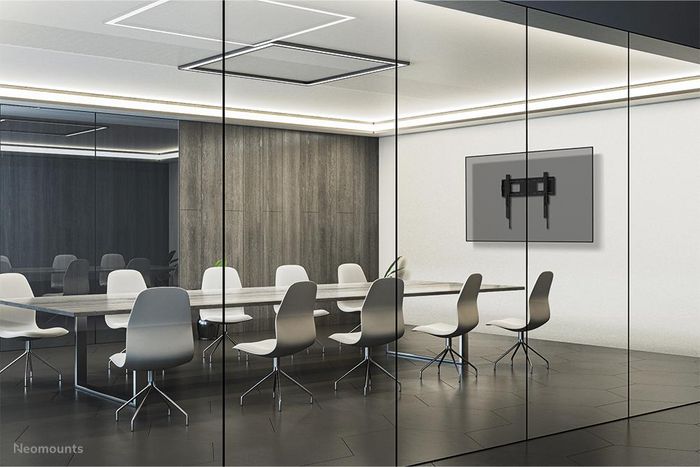 Neomounts WL30-750BL16 Soporte de Pared Fijo Reforzado para Pantallas de 42-86", hasta 125kg, VESA 100x100-600x400, Nivelación, Bloqueable, Color Negro Neomounts WL30-750BL16 Soporte de Pared Fijo Reforzado para Pantallas de 42-86", hasta 125kg, VESA 100x100-600x400, Nivelación, Bloqueable, Color Negro