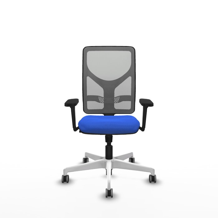 PIQUERAS Y CRESPO Silla de oficina Motilla con Mecanismo Sincro, Azul y Gris