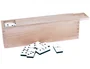 Blanca Domino Profesional 9/9 Caja de Madera Juegos de Mesa