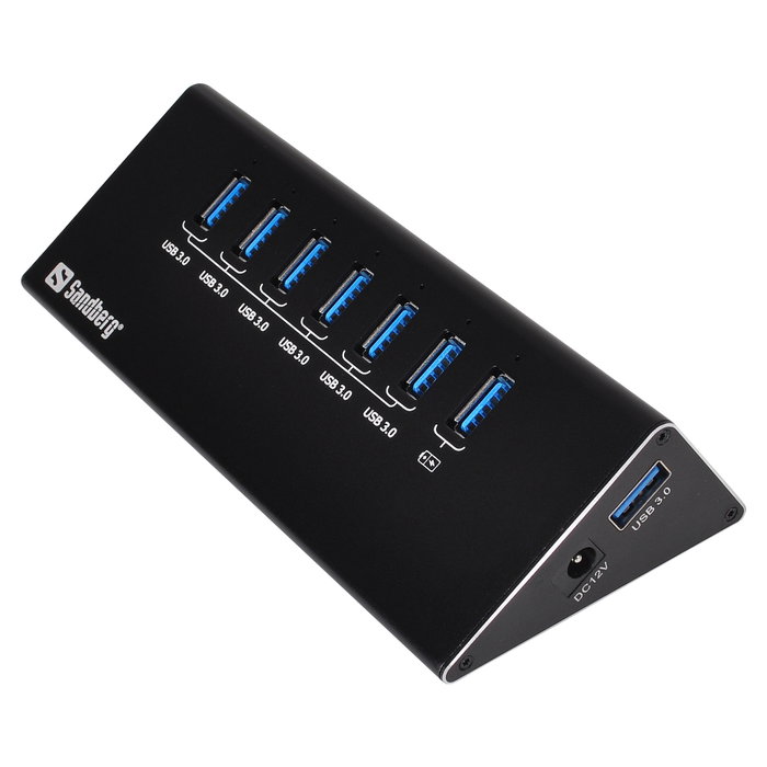 Sandberg USB 3.0 Hub 6+1 puertos Negro