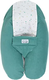 Tineo Almohada de Maternidad 3 en 1 - MULTIRELAX TIN3275056861609 - Tejido de Rizo - Verde Lunares