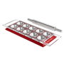 Marcato Bandeja para Raviolis Ravioli Tablet Rojo/Plata