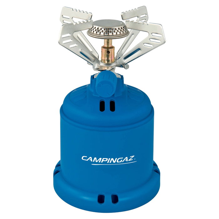 CAMPINGAZ Hornillo 206 S de Gas con Cartucho C206 GLS, 1250W, Azul y Acero Inoxidable