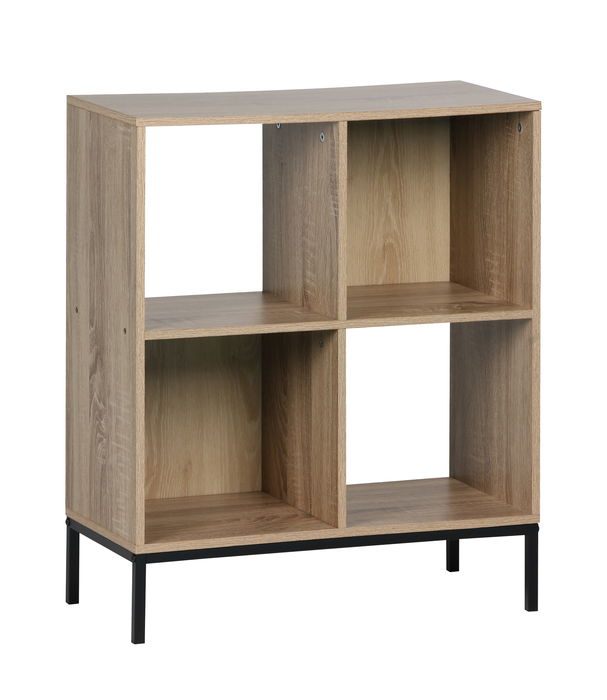 Inde Estantería Cubo 4 Compartimentos Pata Metal 60x29x72 cm