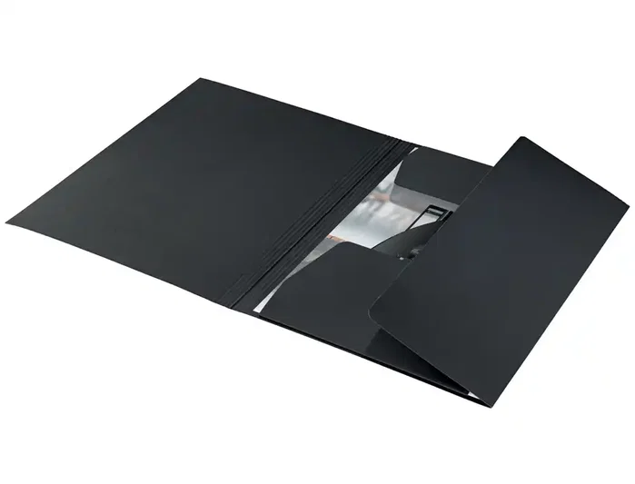 Leitz Carpeta de Cartón 3 Solapas A4 Recycle 100% Negro Leitz Carpeta de Cartón 3 Solapas A4 Recycle 100% Negro