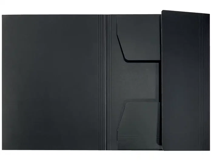 Leitz Carpeta de Cartón 3 Solapas A4 Recycle 100% Negro Leitz Carpeta de Cartón 3 Solapas A4 Recycle 100% Negro