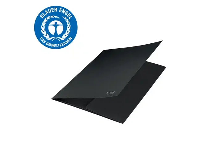 Leitz Carpeta de Cartón 3 Solapas A4 Recycle 100% Negro Leitz Carpeta de Cartón 3 Solapas A4 Recycle 100% Negro