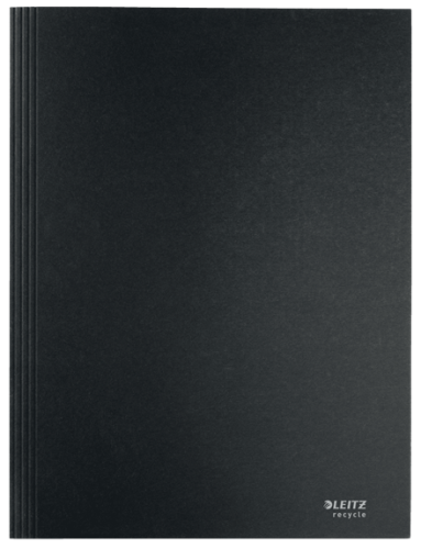 Leitz 39060095 Carpeta de Cartón 3 Solapas A4 Recycle 100% Negro Leitz 39060095 Carpeta de Cartón 3 Solapas A4 Recycle 100% Negro