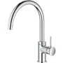 Grohe Mezclador Monocomando Fregadero High-Beak con Ducha Extraíble y Giratorio 360°, Instalación Rápida