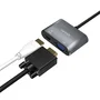 Aisens Conversor USB-C a VGA/HDMI 4K Gris 15cm