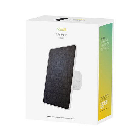 HOBBI HBZP-0109 Panel Solar 3W 5.2V 500mA con Puerto USB Tipo C, Impermeable IPX2, Ideal para Cámaras y Dispositivos Portátiles