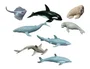 Miniland Bote con Asa de 8 Figuras de Animales Marinos con Guía Didáctica