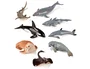 Miniland Bote con Asa de 8 Figuras de Animales Marinos con Guía Didáctica