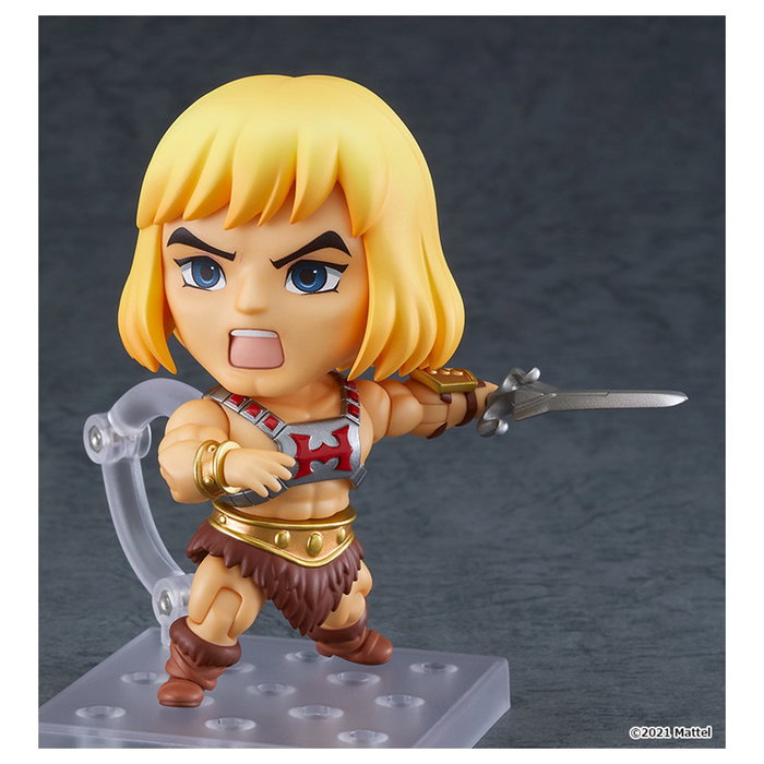 Good Smile Company - Figura Nendoroid Masters of the Universe Revelation He-Man PVC Articulada 10 cm con Base y Complementos