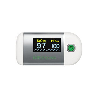 Medisana PM 100 Pulsioxímetro para Dedo, Blanco y Plata Medisana PM 100 Pulsioxímetro para Dedo, Blanco y Plata
