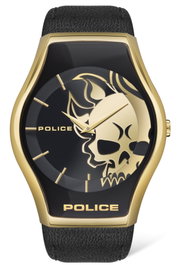 Police PEWJA2002301 Sphere Gold/Black Leather