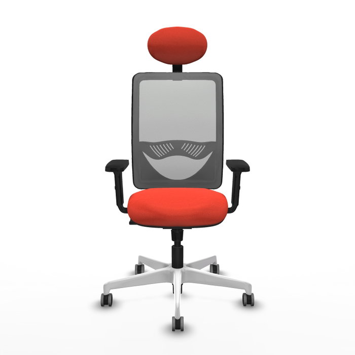 PIQUERAS Y CRESPO Silla de oficina Zulema con Mecanismo Sincro, Naranja oscuro y Gris PIQUERAS Y CRESPO Silla de oficina Zulema con Mecanismo Sincro, Naranja oscuro y Gris