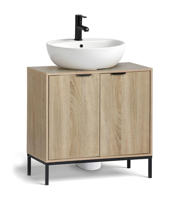Inde Mueble Lavabo con Puerta Moblekit 60x30x60 cm
