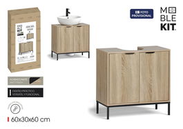 Inde Mueble Lavabo con Puerta Moblekit 60x30x60 cm