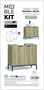 Inde Mueble Lavabo con Puerta Moblekit 60x30x60 cm