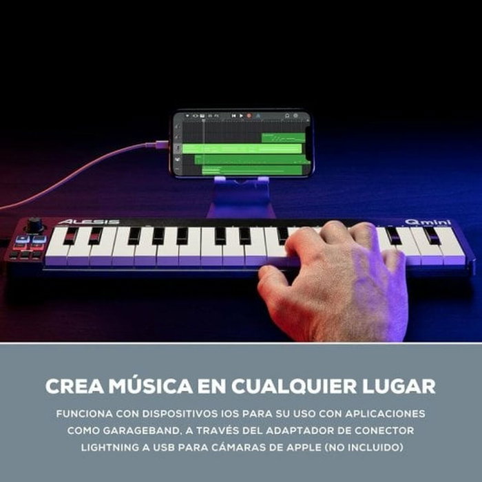 ALESIS QMINI Controlador USB MIDI de 32 Mini teclas ALESIS QMINI Controlador USB MIDI de 32 Mini teclas