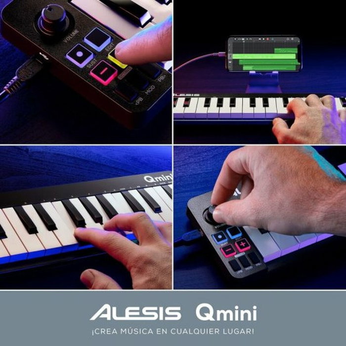 ALESIS QMINI Controlador USB MIDI de 32 Mini teclas ALESIS QMINI Controlador USB MIDI de 32 Mini teclas