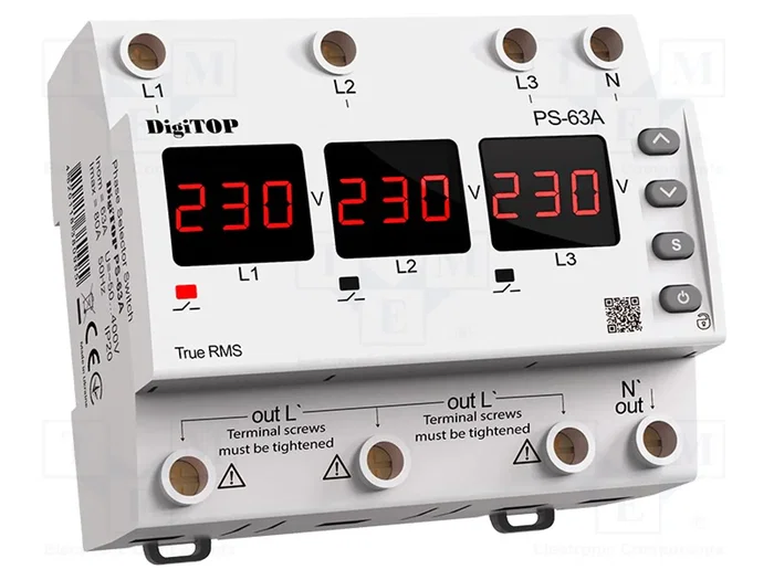DIGITOP ELECTRIC PS-63A Relé de monitorización 230/400VAC DIGITOP ELECTRIC PS-63A Relé de monitorización 230/400VAC
