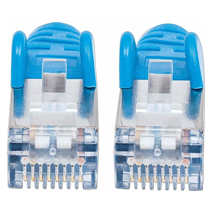 Intellinet 740609 Patch Cord Cable Cat7 S/FTP (S-STP) RJ-45 Macho a RJ-45 Macho 0.25 m Azul 10GBase-T 10 GbE 600 MHz
