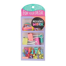Set De Papeleria Mooving Kit 3 En 1 Purple
