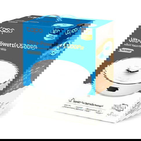 TP-Link Tapo RV30 Max Robot Aspirador y Fregador con LiDAR, Sin Bolsa, HEPA 11, Compatible con Alexa y Google, Blanco