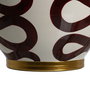 Jarrón Blanco-Marrón Porcelana 25 X 25 X 29 cm