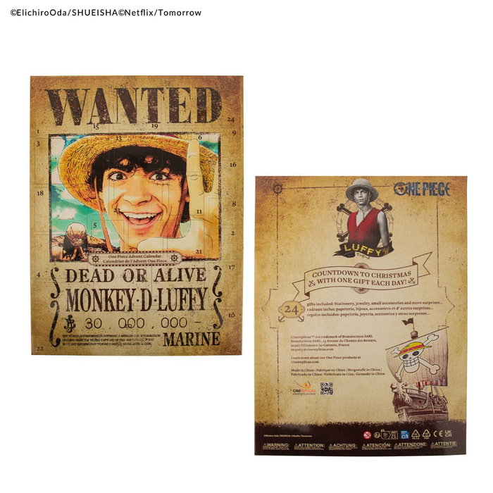 One Piece Calendario de adviento 2025