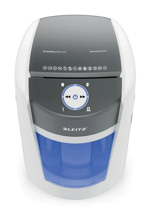 LEITZ IQ OptiMax Office Destructora de Papel DIN P5, 10 Hojas, 35L