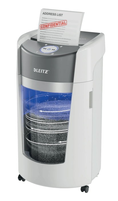 LEITZ IQ OptiMax Office Destructora de Papel DIN P5, 10 Hojas, 35L