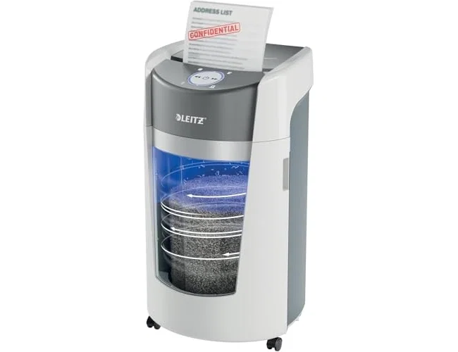 LEITZ IQ OptiMax Office Destructora de Papel DIN P5, 10 Hojas, 35L