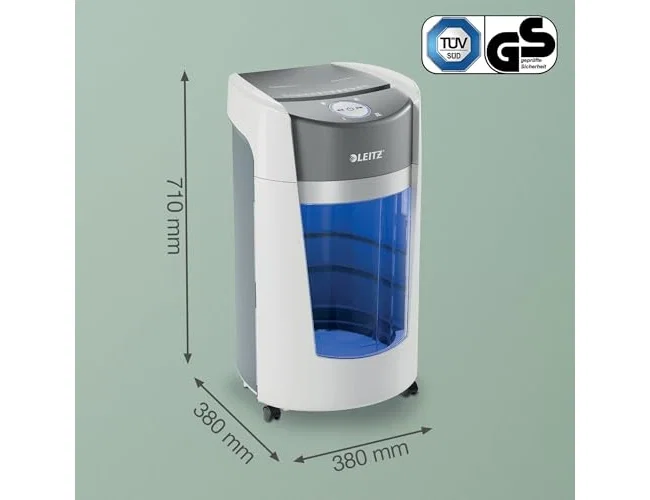 LEITZ IQ OptiMax Office Destructora de Papel DIN P5, 10 Hojas, 35L