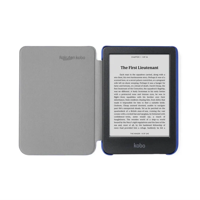 Kobo Basic SleepCover funda folio azul para Kobo Clara Colour / Clara BW (15.2 cm / 6 pulgadas)