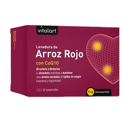 Vitalart Levadura de Arroz Rojo con CoQ10, 60 cápsulas – Control de lípidos