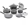 Cuisinart 54C11BKEU Batería de Cocina 11 Piezas Cerámica Antiadherente Todas las Placas Inducción
