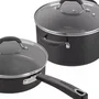 Cuisinart 54C11BKEU Batería de Cocina 11 Piezas Cerámica Antiadherente Todas las Placas Inducción