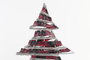DKD Home Decor Árbol de Navidad Natural Rojo Ratán LED 46 x 14 x 60 cm