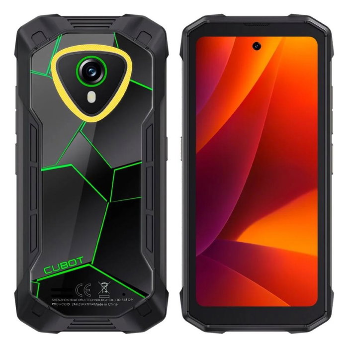 Cubot KingKong Mini 4 Smartphone Resistente IP68 MIL-STD-810H, Android 15, Pantalla 4.7" HD+ 90Hz, 6GB+128GB, 48MP, Batería 4700mAh, Dual SIM, Color Verde