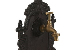 DKD Home Decor Fuente Marron Dorado 12.5 x 45 x 27 cm
