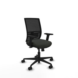 PIQUERAS Y CRESPO Silla de oficina Yunquera con mecanismo Sincro/Traslack Negra