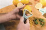 Berghoff 3950295 Set de 2 Peladores + Rallador Multiusos para Frutas y Verduras, Acero Inoxidable