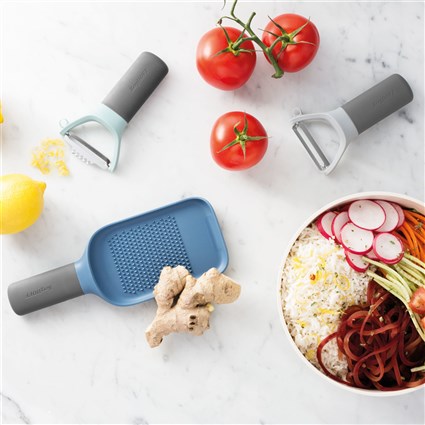 Berghoff 3950295 Set de 2 Peladores + Rallador Multiusos para Frutas y Verduras, Acero Inoxidable Berghoff 3950295 Set de 2 Peladores + Rallador Multiusos para Frutas y Verduras, Acero Inoxidable