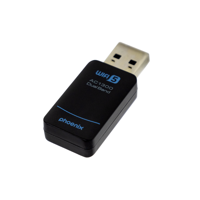 Phoenix Adaptador Wi-Fi USB Nano Receptor de Red 1300 Mbps Dual Band 2.4/5.8 GHz Chipset RTL8812CU 802.11ac Windows 10/11 Plug & Play Phoenix Adaptador Wi-Fi USB Nano Receptor de Red 1300 Mbps Dual Band 2.4/5.8 GHz Chipset RTL8812CU 802.11ac Windows 10/11 Plug & Play