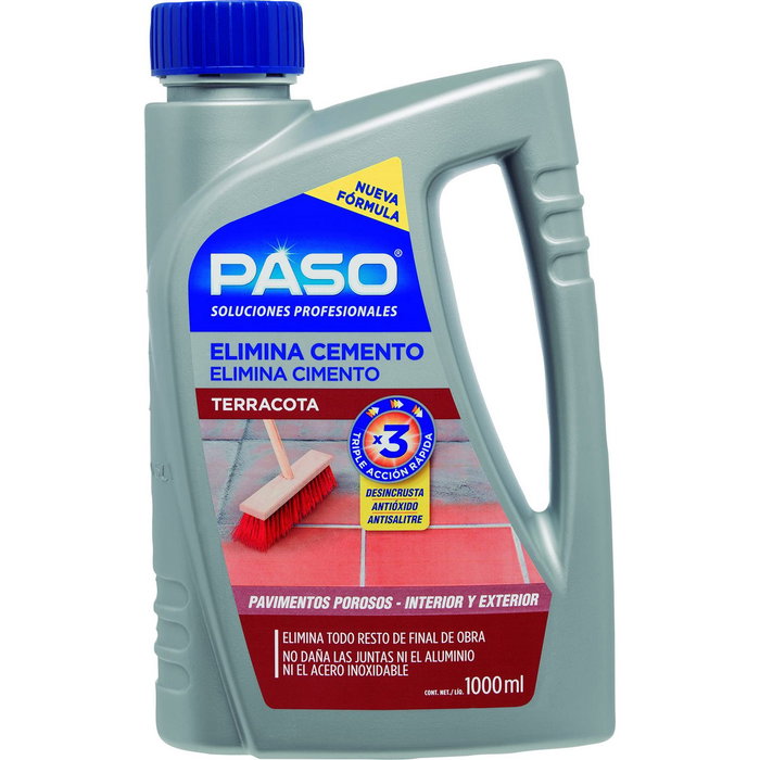 Paso Eliminador de cemento en terracota poroso 1 l