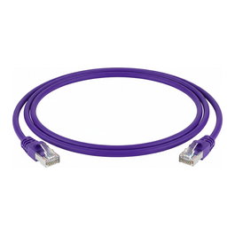 Telegärtner Patchkabel S/FTP Cat.6A LSOH Lila 2 m, Cable de Red Ethernet Alta Velocidad